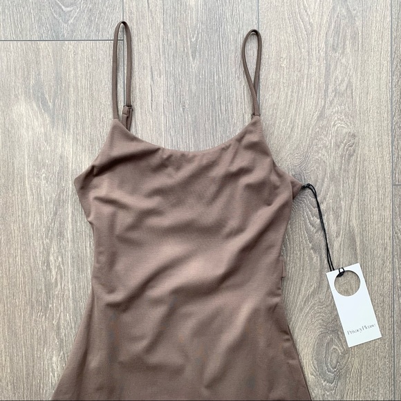 Revolve Privacy Please Elliot Midi Slip Dress Green Cut out Open Back Size Small - Picture 6 of 17